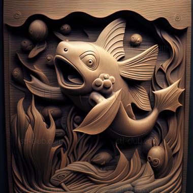 3D model A Corphish Out of Water Run Satoshi Cross the Kibanha R (STL)